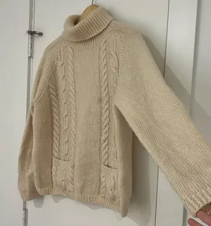 J.Crew 100% Wool Cable Knit Sweater thumbnail 4