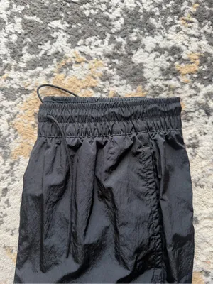 Nike Black Lightweight Track Pants with White Swoosh thumbnail 4