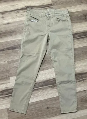 American Eagle tan 12 short hi-rise normcore jeggings thumbnail 1