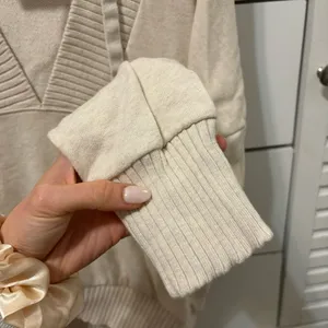 Aerie Offline Cream V Neck Sweatshirt thumbnail 4