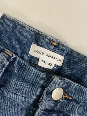 Good American Good Waist NWT High Rise Distressed Skinny Jeans Blue Size 10 thumbnail 7