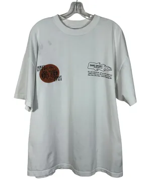 Darc Sport Ohana Forever White Wolf Graphic Oversized Limited Edition Tee Large thumbnail 1