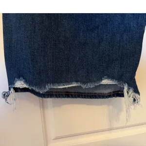 American Eagle AE Sz 10R Low Rise Baggy Wide Leg Stretch Jean Women Distressed thumbnail 8