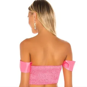 Superdown Coralia Bustier Top in Pink thumbnail 2