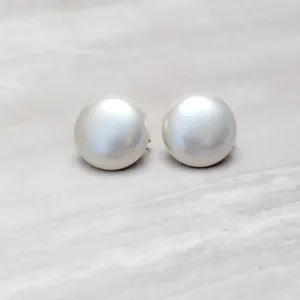 Vintage Clip On Earrings Classic Style Glam Large Faux Pearl Statement thumbnail 2