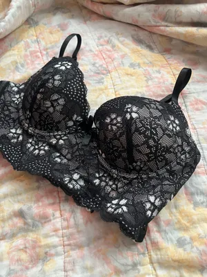 Sophie b lace black corset bra thumbnail 2