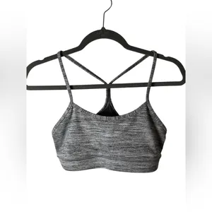 Lululemon Flow Y Bra IV Magnum Space Dye Grey‎ Size 8 thumbnail 3