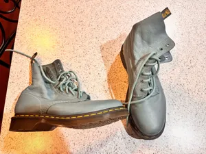 Dr. Martens Teal Leather Boots thumbnail 2