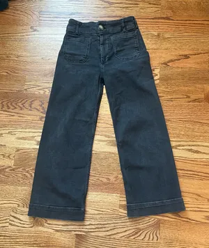 Anthropologie Maeve Colette High-Rise Wide-Leg Cropped Jeans thumbnail 1