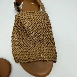 Paul Green Woven Slingback Flat Sandal Tan Braided Leather Womens Size 9.5 thumbnail 5