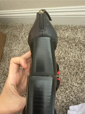 United Nude Red and Black Pointed Toe Mary Jane Heels Size 37 or 6.5 thumbnail 6