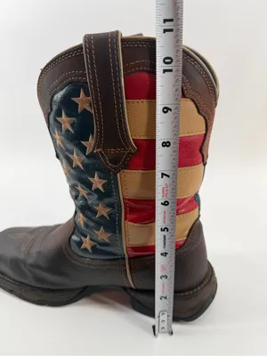 Durango Lady Rebel Steel Toe American Flag Western Work Boots 9.5 thumbnail 9