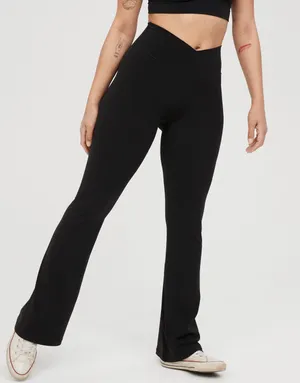 Aerie Flare Crossover Flare Leggings thumbnail 1