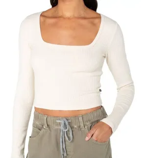 Roxy Women's Feelin Cozy Shirt in Parchment size M NWT $40 thumbnail 1