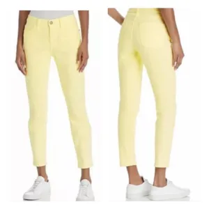 Current/Elliott Stiletto Skinny Jeans women’s 27 ‎ light yellow cropped denim thumbnail 2