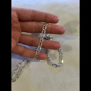 Necklace 925 sterling silver chain 15.51g lot d5 thumbnail 2