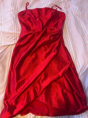 Glittery Red dress thumbnail 1