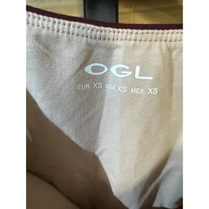 OGL Ribbed Built-In Bra Tank Top Burgundy Size XS Stretchy Cooling Fabric New thumbnail 7