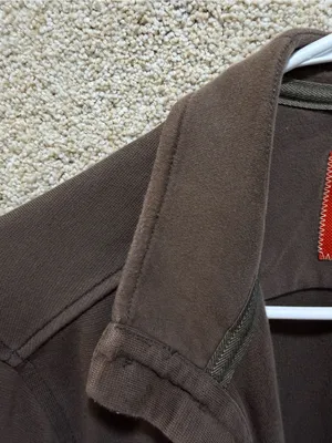Tommy Bahama brown sweater jacket pima cotton button down FLAWS camping hiking S thumbnail 5