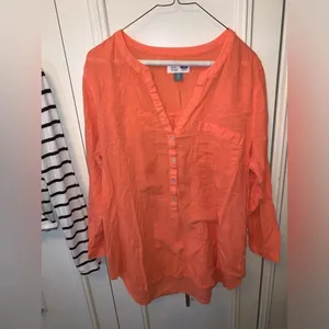 Set 2 Womens size XL shirts tunic/mock neck‎ thumbnail 6