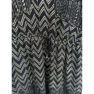 Free People Love Your Chaos Mini Tunic Dress Black Metallic Size Medium Boho thumbnail 11