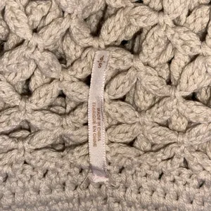 Free People open crochet knit boho buttoned vest thumbnail 8