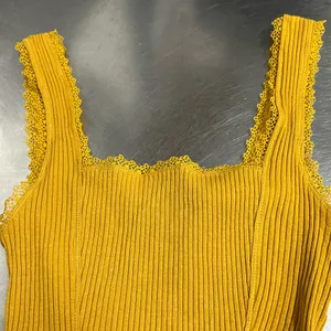 Forever 21 Yellow Ribbed Bodysuit - Size Medium - VGUC thumbnail 2