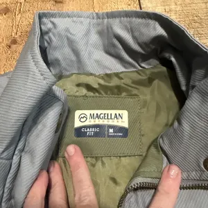 Magellan Outdoors NEW Womens Green Gray Campfire Quilted Full Zip Vest Sz M Warm thumbnail 5