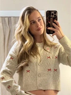 Jessica Simpson Button Down Knit Cardigan thumbnail 1