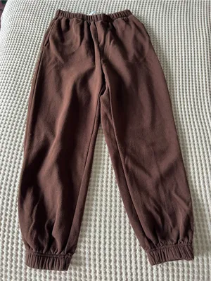 Brown Fleece Jogger Pants thumbnail 1
