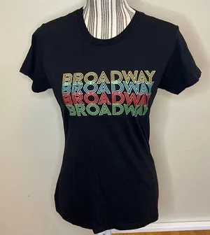 Broadway t-shirt 100% cotton, Size Small thumbnail 1