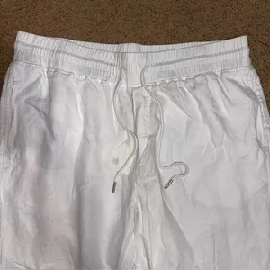 Quince 100% European Linen Wide Leg Ankle Pull On Pant White 3X thumbnail 6