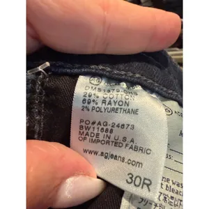 AG Adriano Goldschmied The Farrah Skinny High Rise Jeans Dark Blue 30R DMS1379 thumbnail 4