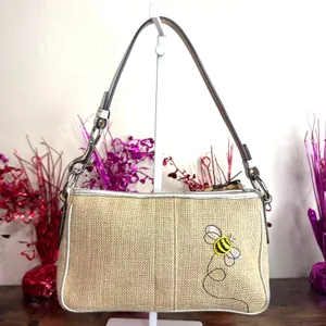 y2k COACH Vintage Bumble Bee Floral Mini Bag Demi thumbnail 2