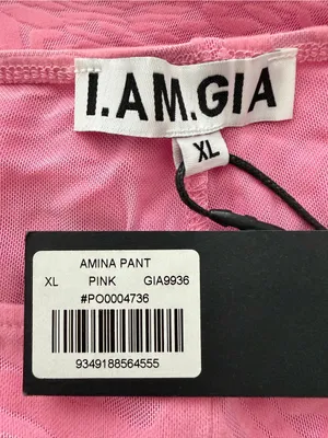 NWT I.AM.GIA Amina Pants in Pink Burnout Size XL thumbnail 6