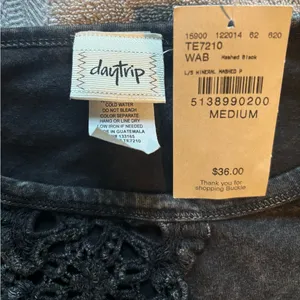 NWT Daytrip by Buckle Mineral Washed Crochet Shirt thumbnail 8