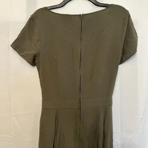 ModCloth Bay‎ Area Believer Cropped Tie Front Jumpsuit Women's Size Medium Green thumbnail 4