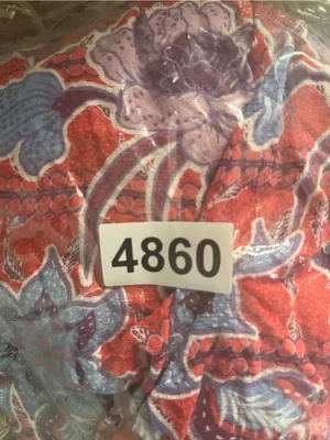 Knox Rose Red Blue Tropical Floral Midi Dress Medium Resort Beachy Vacation thumbnail 8