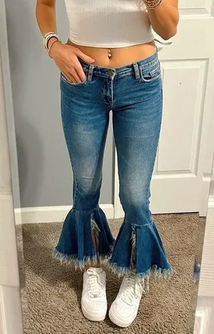 Blank NYC Lowrise Bell Bottom Flare Jeans thumbnail 1