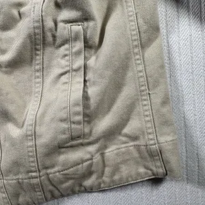 L.L.Bean Women’s Petite XL Jacket Khaki Brown Canvas Utility Field Coat thumbnail 5