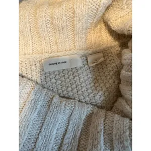 Anthropologie Sleeping on Snow Cowl Bell Sleeve Cream Cable Knit‎ Sweater Small thumbnail 4