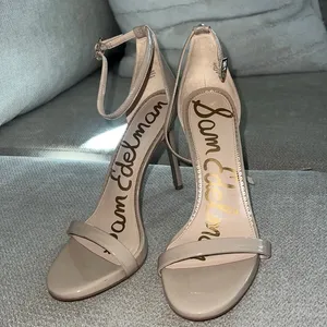 Sam Edelman beige heels size 10 thumbnail 1