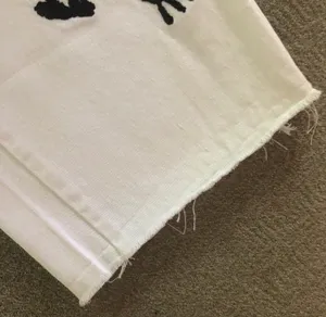 White Embroidered Ankle Pants Size L thumbnail 10