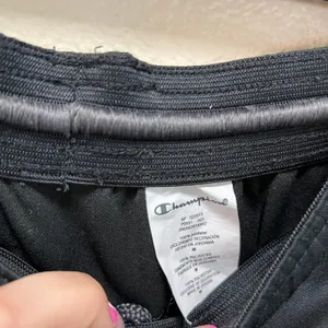Champion Authentic Athleticwear Sweatpants Black Wide Baggy Pull-On Sz M thumbnail 6