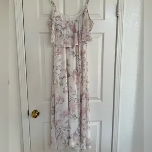Show Me Your Mumu Caitlin Ruffle‎ Maxi Dress Floral Wedding formal XS thumbnail 5