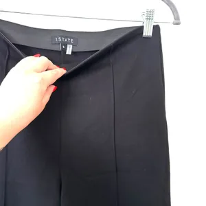 1.STATE Wide Leg Front Seamed‎ Pant Black Sz Small thumbnail 4