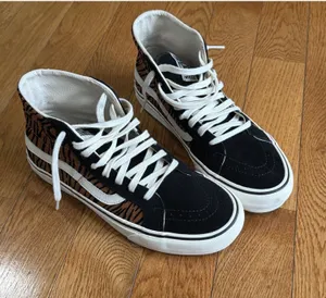 Size 8.5 US Men’s/ 10 W VANS Sk8-Hi 38 Decon S Animal Stripe Black Marshmallow thumbnail 1