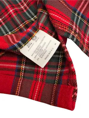 Brandy Melville Red Tartan Plaid Mini Skirt XXS 00 0 Y2K Preppy Coquette Rare thumbnail 15