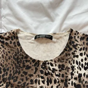 Vintage 90s Y2K Retro August‎ Silk Cheetah Print Cardigan Womens Brown Coquette thumbnail 3