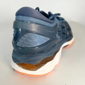 Asics Gel-Kayano 24 Running Sneakers Shoes Blue Orange T799N Women 9 thumbnail 8